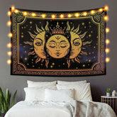 Lofaris Yellow Sun Mandala Divination Art Decor Wall Tapestry